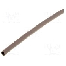 Tub termocontractant, 3mm, 200mm, maro, HELLERMANNTYTON - 308-30314