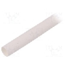 Tub termocontractant, 3mm, 30m, alba, HELLERMANNTYTON - 333-30309