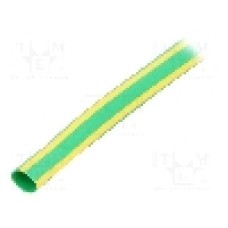 Tub termocontractant, 3mm, 30m, galben-verde, HELLERMANNTYTON - 333-30307