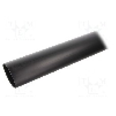 Tub termocontractant, 40mm, 1m, neagra, HELLERMANNTYTON - 323-20400