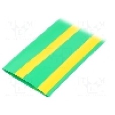 Tub termocontractant, 40mm, 30m, galben-verde, HELLERMANNTYTON - 333-34007