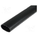 Tub termocontractant, 44.4mm, 1.22m, neagra, HELLERMANNTYTON - 321-30200