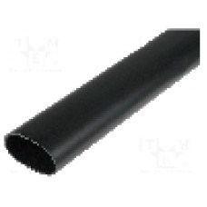 Tub termocontractant, 44.4mm, 1.22m, neagra, HELLERMANNTYTON - 321-30200