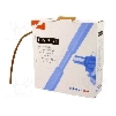 Tub termocontractant, 4.8mm, 10m, maro, HELLERMANNTYTON - 300-30481