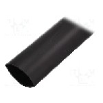 Tub termocontractant, 50mm, 1m, neagra, HELLERMANNTYTON - 323-10500
