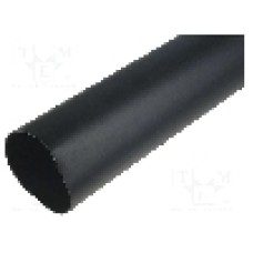 Tub termocontractant, 63mm, 1m, neagra, HELLERMANNTYTON - 323-10630