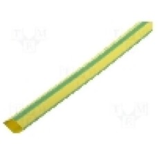 Tub termocontractant, 6.4mm, 1m, galben-verde, CYG/KTG - CB-HFT(2X) 6.4