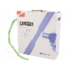 Tub termocontractant, 6.4mm, 5m, galben-verde, HELLERMANNTYTON - 300-30647