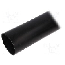 Tub termocontractant, 68mm, 1m, neagra, HELLERMANNTYTON - 321-20680