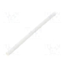 Tub termocontractant, 6mm, 1.2m, alba, TE Connectivity - RNF-3000-6/2-9-STK