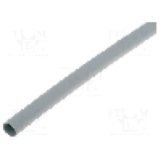 Tub termocontractant, 6mm, 200mm, gri, HELLERMANNTYTON - 308-30613