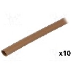 Tub termocontractant, 6mm, 200mm, maro, HELLERMANNTYTON - 308-30614