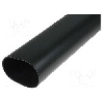 Tub termocontractant, 85mm, 1m, neagra, HELLERMANNTYTON - 321-10850