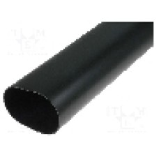 Tub termocontractant, 85mm, 1m, neagra, HELLERMANNTYTON - 321-10850