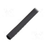 Tub termocontractant, 8mm, {{Lungime}}, neagra, HELLERMANNTYTON - 323-00100