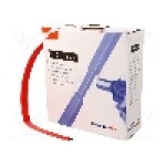 Tub termocontractant, 9.5mm, 5m, roşie, HELLERMANNTYTON - 300-30952