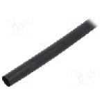 Tub termocontractant, 9.5mm, {{Lungime}}, neagra, HELLERMANNTYTON - 315-13003