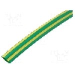 Tub termocontractant, 9mm, 5m, galben-verde, HELLERMANNTYTON - 308-30907