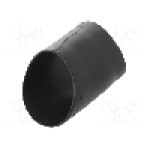 Tub termocontractant, {{Diametru inainte de contractare}}, {{Lungime}}, neagra, TE Connectivity - 222A163-25-0