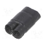 Tub termocontractant, {{Diametru inainte de contractare}}, {{Lungime}}, neagra, TE Connectivity - 382A012-25/225-0