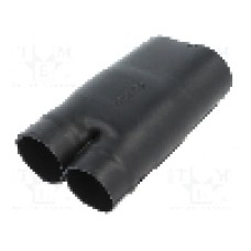 Tub termocontractant, {{Diametru inainte de contractare}}, {{Lungime}}, neagra, TE Connectivity - 382A023-25-0