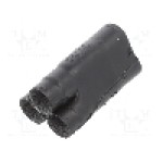 Tub termocontractant, {{Diametru inainte de contractare}}, {{Lungime}}, neagra, TE Connectivity - 462A011-25/225-0