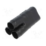 Tub termocontractant, {{Diametru inainte de contractare}}, {{Lungime}}, neagra, TE Connectivity - 462A034-25-0