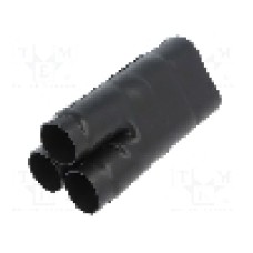 Tub termocontractant, {{Diametru inainte de contractare}}, {{Lungime}}, neagra, TE Connectivity - 462A034-25-0