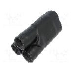 Tub termocontractant, {{Diametru inainte de contractare}}, {{Lungime}}, neagra, TE Connectivity - 462W023-25/225-0