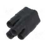 Tub termocontractant, {{Diametru inainte de contractare}}, {{Lungime}}, neagra, TE Connectivity - 562A022-25/225-0