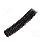 Tub protectie cablu, {{Material}}, diametru interior 11mm, neagra, AKS ZIELONKA - 444048 -AS