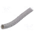 Tub protectie cablu, {{Material}}, diametru interior 19mm, gri, AKS ZIELONKA - 444026 -AS