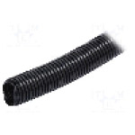 Tub protectie cablu, {{Material}}, diametru interior 25mm, neagra, AKS ZIELONKA - 444045 -AS