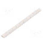 Tub protectie cablu, PE-FR, polietilena, diametru interior {{Diametru interior}}, alba, HELLERMANNTYTON - 161-43100