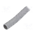Tub protectie cablu, PVC, diametru interior 11mm, gri, PAWBOL - 6109-25