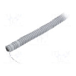 Tub protectie cablu, PVC, diametru interior 11mm, gri, PAWBOL - 6160-25