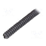Tub protectie cablu, PVC, diametru interior 11mm, gri inchis, PAWBOL - 6109-25/750P