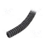 Tub protectie cablu, PVC, diametru interior 11mm, gri inchis, PAWBOL - 6109-50/750P