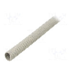 Tub protectie cablu, PVC, diametru interior 15mm, gri, PARTEX - SP-15100KN8