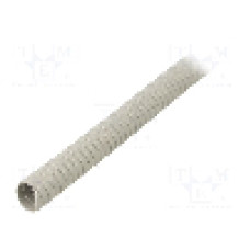 Tub protectie cablu, PVC, diametru interior 15mm, gri, PARTEX - SP-15100KN8