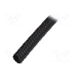 Tub protectie cablu, PVC, diametru interior 15mm, neagra, PARTEX - SP-15100KN0