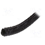 Tub protectie cablu, PVC, diametru interior 16mm, neagra, PAWBOL - 17016C