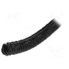 Tub protectie cablu, PVC, diametru interior 16mm, neagra, PAWBOL - 17016C