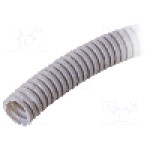 Tub protectie cablu, PVC, diametru interior 19mm, gri, PAWBOL - 6102A-50P