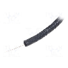 Tub protectie cablu, PVC, diametru interior 19mm, gri inchis, PAWBOL - 6163A-25/750P