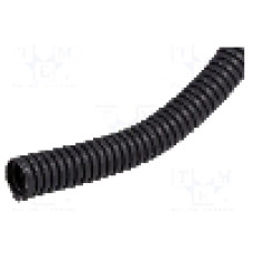 Tub protectie cablu, PVC, diametru interior 19mm, gri inchis, PAWBOL - 6163A-50/750P