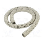 Tub protectie cablu, PVC, diametru interior 20mm, gri, PARTEX - SP-20100KN8