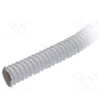 Tub protectie cablu, PVC, diametru interior 25mm, gri, PAWBOL - 17025