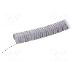 Tub protectie cablu, PVC, diametru interior 25mm, gri, PAWBOL - 6166-25P