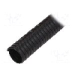 Tub protectie cablu, PVC, diametru interior 25mm, neagra, PARTEX - SP-25100KN0